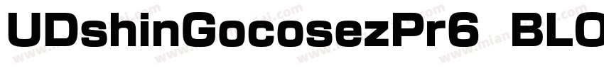 UDshinGocosezPr6  BLOD字体转换